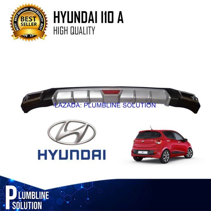 Hyundai i10 2016 2017 Rear Bumper Diffuser / Rear Bumper / Lip Diffuser