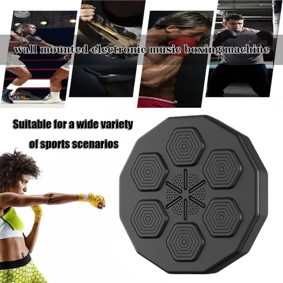 Smart Music Boxing Machine Wall Target LED Lighted Sandbag Relaxing  Reaction Training Target For Boxing Sports Agility Reaction