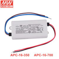 MEAN WELL APC-16 Series 16W 350mA 700mA กระแสไฟขาออกคงที่ไดร์เวอร์ LED APC-16-350 APC-16-700