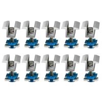 ♀ 10Pcs Solar Panel Mounting Bracket Aluminum Solar Panel Brackets Roof Solar Panel Bracket for RV Boat Wall 30/35/40mm dropship