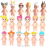 Sonny Angel Sweet Animal Marine Series PVC Action Figures Kawaii Cookie Popcorn Mini Collectible Model Kids Toys Doll Gift 12pcs