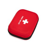 First Aid Hard Red Medical Case for Home Health First Emergency Responder Empty Camping Outdoors