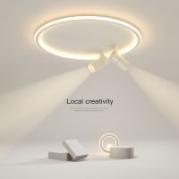 [Free ship] Ceiling led modern minimalist creative round living room personality bedroom study restaurant cloakroom lamps