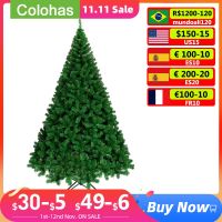 1.2M/1.5M/1.8M การเข้ารหัสต้นคริสต์มาสสีเขียวขนาดใหญ่ประดิษฐ์ Xmas Tree ตกแต่ง Santa Tree Party ตกแต่ง Figurine Gift