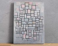 Piet Mondrian, Composition No IV 1914,บทคัดย่อผ้าใบ,การทำสำเนาบนผ้าใบ,ศิลปะสำหรับบ้าน,ภาพวาดที่มีชื่อเสียง,การตกแต่งบ้านศิลปะ,โปสเตอร์ลายพิมพ์1ชิ้นไร้กรอบหรือกรอบไม้ด้านใน (หรืออะลูมินัมอัลลอยกรอบสีดำ)