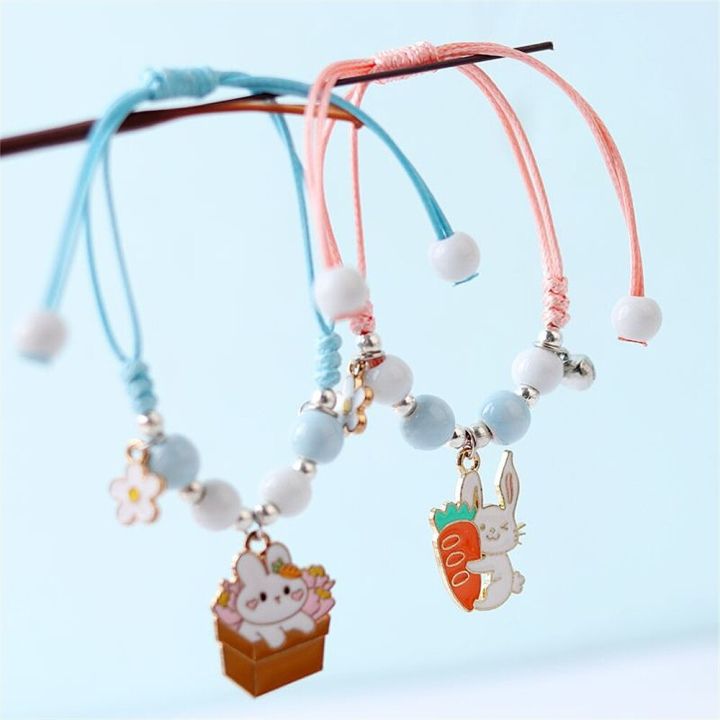 cute-cartoon-rabbit-flower-bracelet-for-women-girl-fashion-animal-bunny-bangles-students-childrens-best-friends-jewelry-gifts