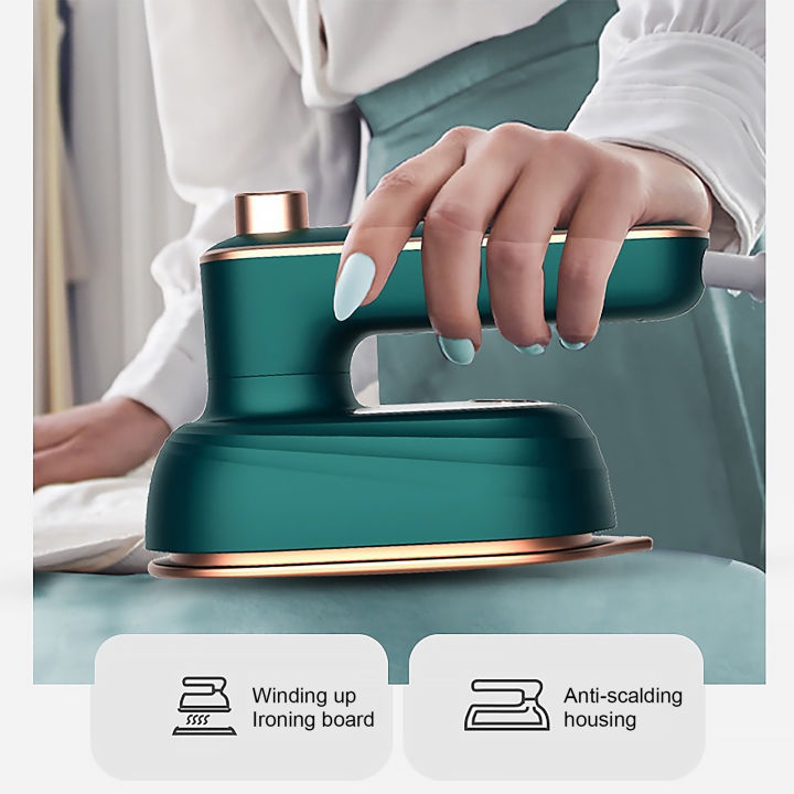 เตารีดไฟฟ้า-mini-garment-steamer-เตารีดไอน้ำสำหรับเสื้อผ้า-traveling-home-rotatable-ceramic-soleplate-ironing-home-machine