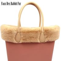 ZZOOI New Faux Rex Rabbit Fur Furry Thermal Plush Trims for O BAG Decoration Classic Mini Obag Accesorios Winter Autumn Handlebags