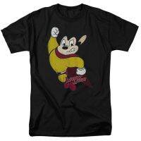 Classic Retro Mighty Mouse Distressed-Print Adult T-Shirt 100% Cotton Birthday Gift