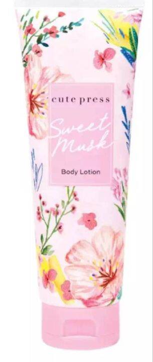 โลชั่น-ลูกกลิ้ง-cute-press-sweet-musk-body-lotion-250-ml-1-หลอด-ลูกกลิ้ง-กลิ่น-สวีทมัสท์-60-มล-1-ขวด-sweet-musk-roll-on-คิวเพรส-บอดี้โลชั่น-โลชั่น-บำรุงผิว-ทาผิว