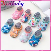 Neilbaby รองเท้าเด็กวัยหัดเดิน ลายการ์ตูนไดโนเสาร์น่ารัก กันลื่น 6 เดือน - 4 ปี 【QYUE】