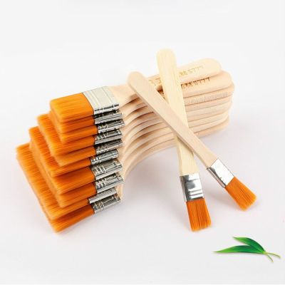 10pcs Multifunctional Memory Nylon Paint Brushes Set for Acrylic Oil Drawing Watercolor Wooden Painting Brush Tools Art Supplies Paint Tools Accessori