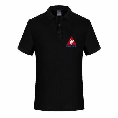 Original New French rooster mens T-shirt short-sleeved lapel polo shirt trendy brand ins casual loose collar sports top