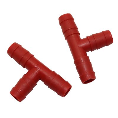 hot【DT】✚﹍  20pcs 9mm plastic tee fitting water hose connector splitter garden connectors irrigation pipe tool