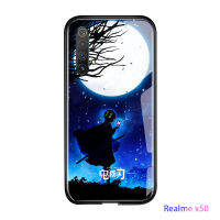 UCUCเคสมือถือ เคสโทรศัพท์ เคส Realme X50กันกระแทกDemon Slayerเคสแข็งอะนิเมะกระจกเทมเปอร์เคสกันกระแทกฝาครอบ