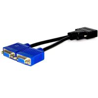 1pcs DMS-59 DMS59 59Pin DVI Male to 2-Port VGA Female Video High Quality Cable 1 PC to dual monitor new Adapters