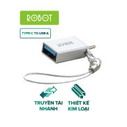 Thiết bị chuyển đổi cổng Type-C sang USB ROBOT RT-OTG04 Bạc