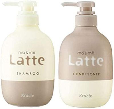 Kracie Ma & Me Latte Shampoo & Conditioner 490ml มา & มี ลาเต้ แชมพู คอนดิชั่นเนอร์ ครีมนวดผม