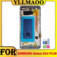 1/2/3/5PCS S10 With Black Frame For Samsung Galaxy S10 Plus SM-G9750 G975F LCD Touch Screen Panel Assembly For S10Plus Display