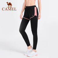 Camel Women S 2 In 1ยาว1กางเกงกีฬา Skinny ยืดกางเกงวิ่ง