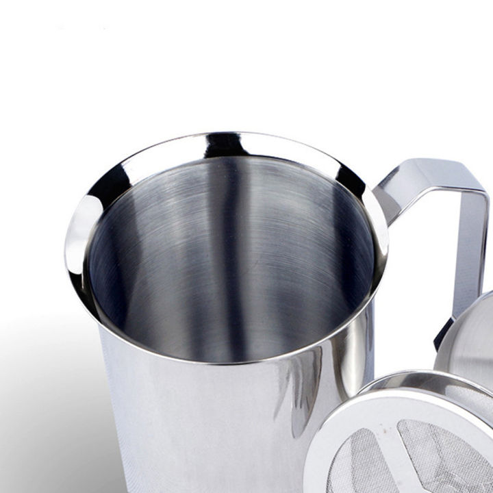 แก้วกาแฟ-304-500ml-ถ้วยตีฟองนม-ที่ตีฟองนม-ถ้วยปั๊มฟองนม-เครื่องทำฟองนม-เครื่องชงกาแฟ-milk-creamer-foamer-stainless