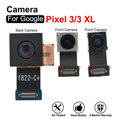 ด้านหน้า + กล้องหลักมองหลังหลังสำหรับ Google Pixel 3XL 3 XL โมดูลกล้องแบบเต็มชุดโมดูลอะไหล่สายเคเบิลเฟล็กซ์