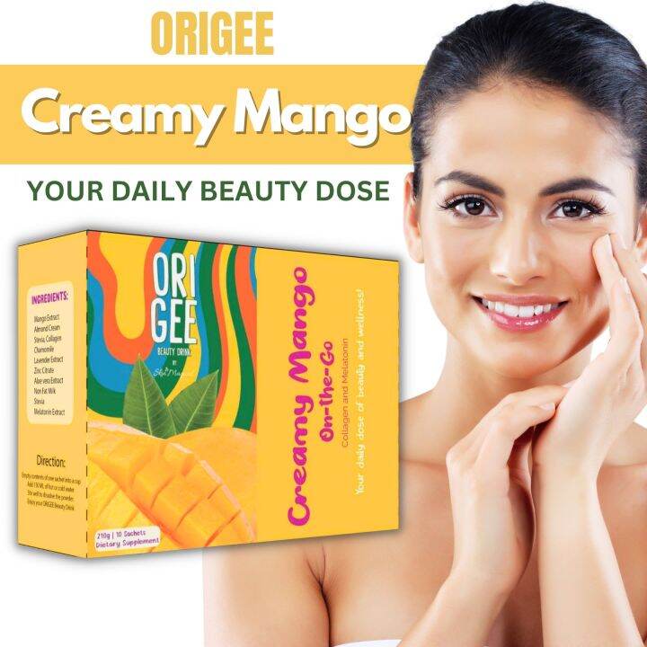 ORIGEE CREAMY MANGO 10 SACHETS/BOX Skin Magic Unleashed Origee Collagen
