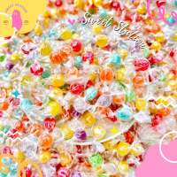 พร้อมส่ง! Mini Candy ลูกอมมินิ กลิ่นผลไม้ ห่อกระดาษใส แพ็ก 50-100 ชิ้น รสผลไม้ อร่อย กินเพลิน แพ็กสุดคุ้ม ถูกมาก ลูกอม สีสดใส ลูกอมเทศกาล