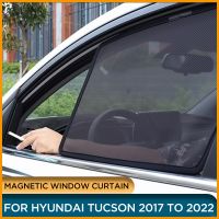 ม่านด้านข้างหน้าต่างร่มแม่เหล็กสำหรับ Hyundai Tucson 2020 2019ที่บังแดดม่านบังแดดหน้าต่างด้านหน้าด้านหลังสำหรับ Tucson 2017 2018