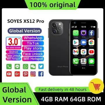 SOYES XS12 Super Mini Phone 4G LTE 3GB 64GB Android 10.0 Octa Core 3.0 Inch  Metal