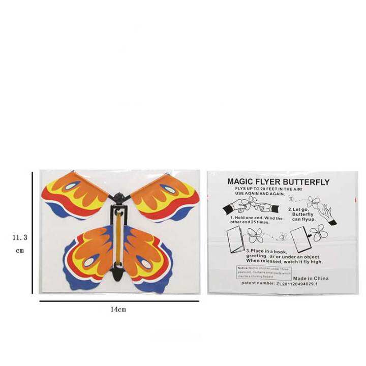 เซอร์ไพรส์วันเกิดสำหรับเด็ก5-10ชิ้นรูปทรงผีเสื้อหมุนได้สนุกของเล่นบินได้ผีเสื้อ