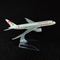 Scale 1:400 Metal Aircraft Replica 15cm Royal Air Maroc B787 Airplane Boeing Airbus Diecast Model Kids Room Decor Toy for Boy