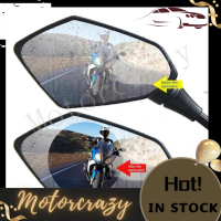 Motorcrazy 2Pcs Electric Car Motorcycle Rear Mirror Films Rainproof Waterproof Anti-Fog Stickers Car Rearview Mirror Film