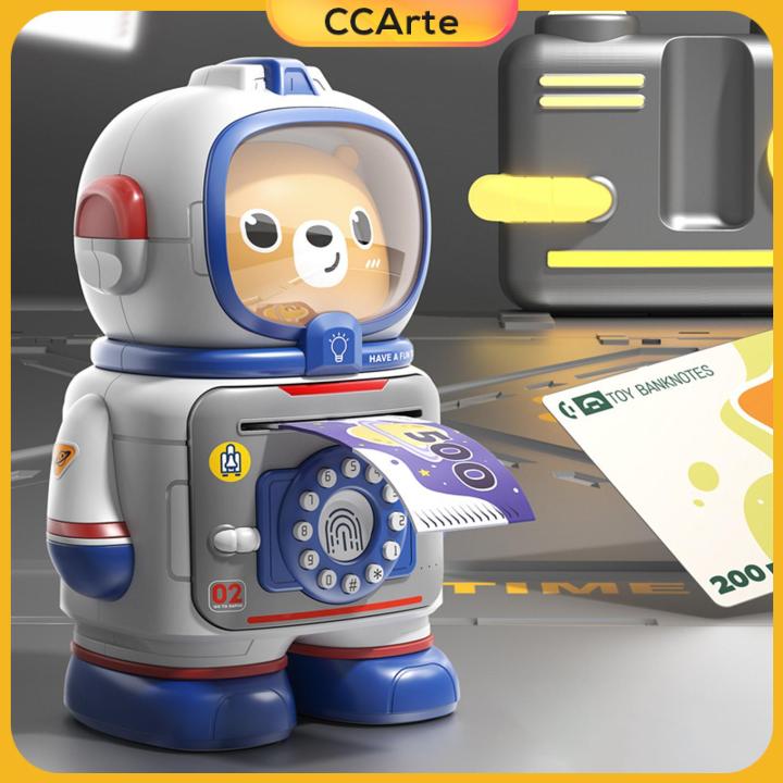 ccarte-นักบินอวกาศตกแต่งธนาคารหมีกระปุกของเล่นจำลองสำหรับห้องนั่งเล่นห้องนอน