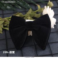 ☁☄ New Arrival Men Bow Ties Solid Color Tie Adjustment Velvet Necktie Groom/Groomsmen/Best Man/Wedding Party Cravat LD1