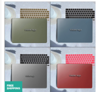 เหมาะสำหรับเคสป้องกัน Macbook เคสปกป้องแลปท๊อป2022ใหม่ Air13.6นิ้ว Pro13-inch บางเฉียบ14 Sarung Dof ใสสี M2ป้องกันสำหรับคอมพิวเตอร์