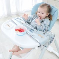 Newborn Long Sleeve Bib Coverall with Table Cloth Cover Baby Dining Chair Gown Waterproof Saliva Towel Burp Apron Aprons