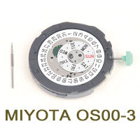 ญี่ปุ่น MIYOTA การเคลื่อนไหวของ OS00ปฏิทินคู่สามจุดหกมือ6.9.12การเคลื่อนไหวควอทซ์ที่สองขนาดเล็กดูอุปกรณ์เสริม