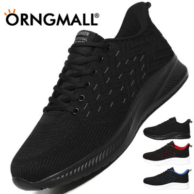 รองเท้ากีฬา ORNGMALL สำหรับผู้ชายรองเท้าผ้าใบรองเท้าสานระบายอากาศสายสีดำแฟชั่นยิมลำลองรองเท้ายสำหรับเดินวิ่งเบาเหมาะสำหรับชีวิตประจำวันถนนกีฬาลำลองทุกชุด38-47