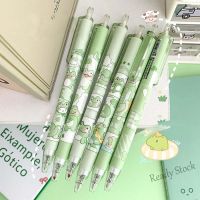 【Ready Stock】 ¤๑❀ C13 Cute Frog Press Pen 0.5Mm Black Gel Pen Office Stationary Student Pen