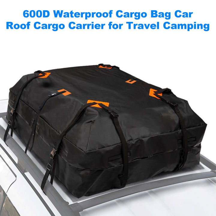 600D กันน้ำ Cargo กระเป๋าหลังคารถ Cargo Carrier Universal กระเป๋า