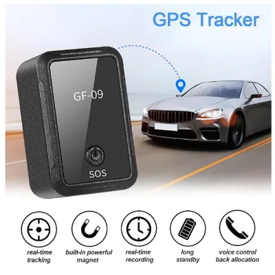 GF-09 Mini GPS Tracker Smart Magnetic GPS Car Tracker Locator Kids Elder Anti-Lost Recording Tracking Device Voice Control