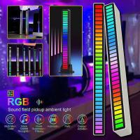 RGB Activated Music Rhythm Lamp Bar Sound Control LED USB Lights Ambient Y7P3