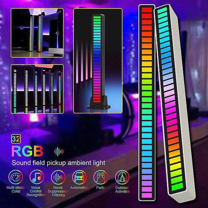 RGB Activated Music Rhythm Lamp Bar Sound Control LED USB Lights ...