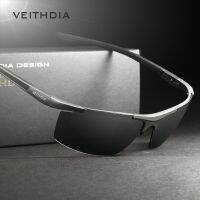 [แฟชั่น] VEITHDIA อลูมิเนียมแมกนีเซียมผู้ชาย39; S แว่นกันแดด P Olarized UV400เคลือบกระจกอาทิตย์แว่นตากลางแจ้งชายอุปกรณ์แว่นตา6588