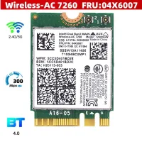 Intel 7260NGW 7260ac 7260 ac 2.4/5G BT4.0 FRU 04X6007 WiFi card For Thinkpad X250 x240 x240s x230s t440 w540 t540 Yoga y50