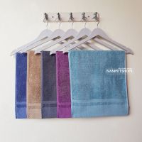 ผ้าขนหนูอียิปต์คอตต้อนแบบหนามาก สำหรับเช็ดผม-เช็ดหน้า Egyptian Cotton Luxury Terry Bath Towels 120 grams. (Size : 76 x 34 cm.) ราคา/ผืน