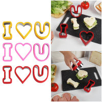 I Love U Lollipop Moulds Hard Candy Metal Cute Cake Tools Heart Alphabet Shape Cutters Stainless Steel Plastic Cookie Cutter Set