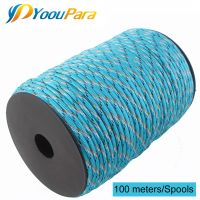 [HOT JJOZZZCXQDOU 575] YoouPara 250สี Paracord 4Mm 100เมตร Spools 7 Strands เชือกร่มชูชีพสายไฟปีนเขากลางแจ้งยุทธวิธี Survival Paracord 550