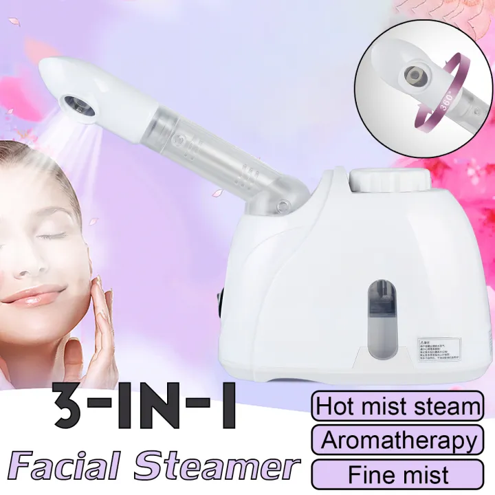 【Facial Steamer】Nano Inhaler Mist Moisturizer US Plug 360° Facial